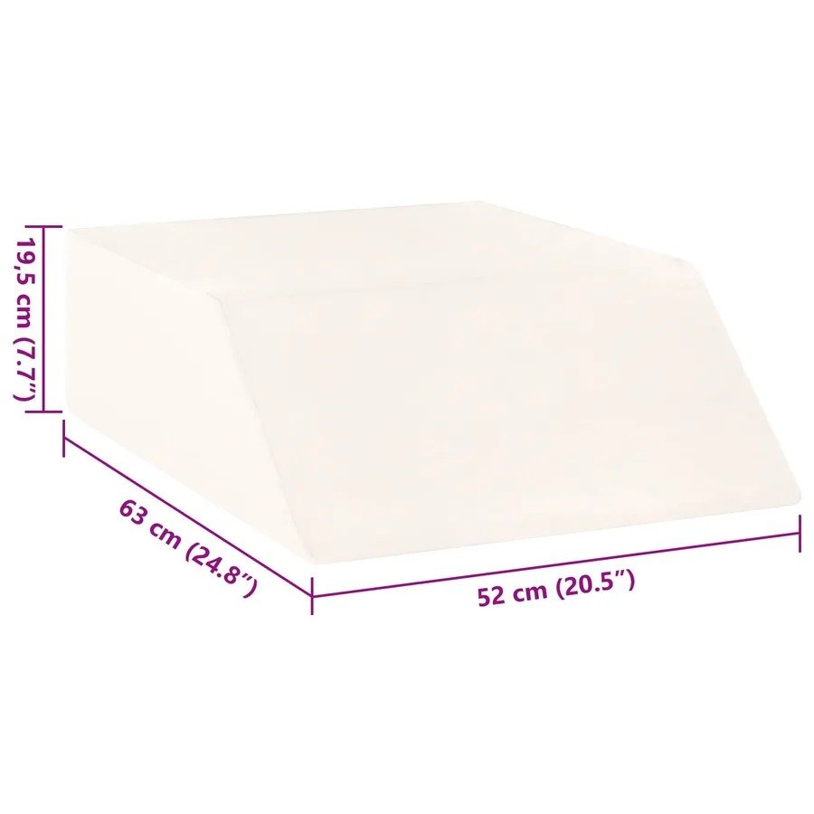 Coussin pour les jambes Uni Blanc 63 x 52 x 19,5 cm Mousse PU - 9