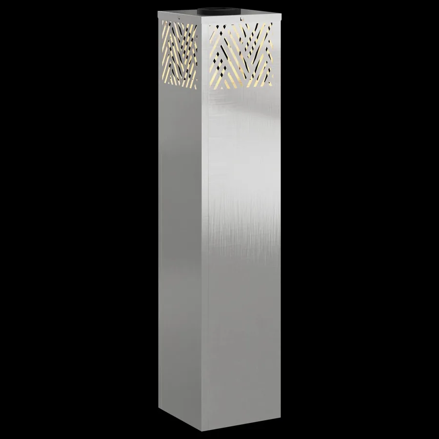 Lumière de chemin LED solaire 2 pcs Blanc chaud 18 x 18 x 80 cm - 12