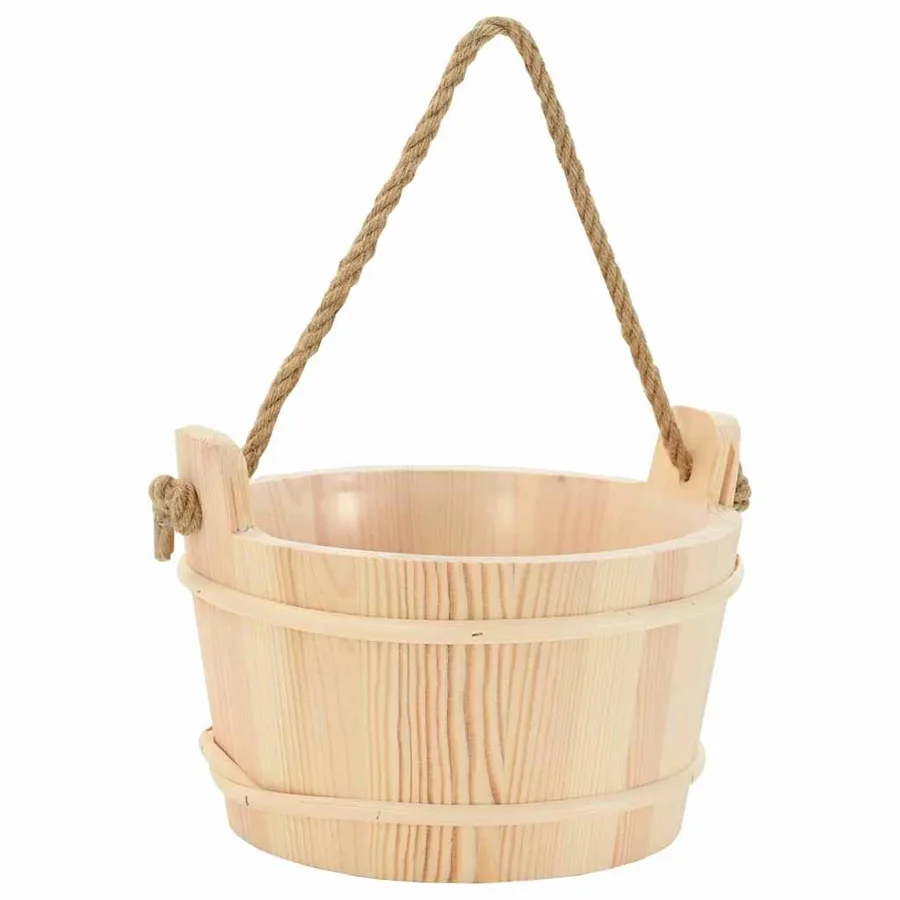 Ensemble d'accessoires de sauna 4 pcs Marron - 4