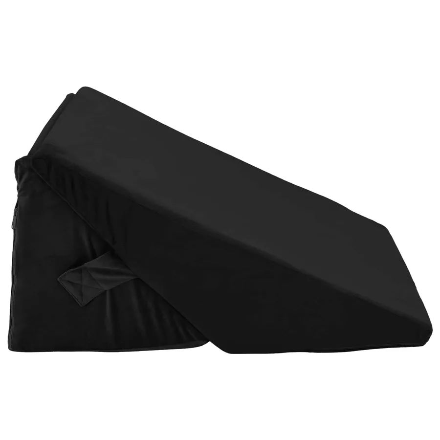 Coussin en coin Noir 55 x 55 x 26 cm Mousse à mémoire de forme - 5