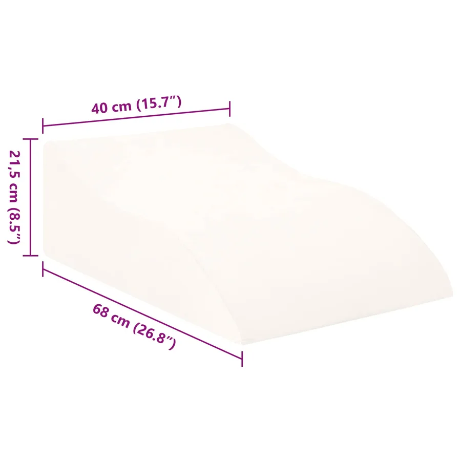 Coussin pour les jambes Blanc 68 x 40 x 21,5 cm Mousse PU - 9