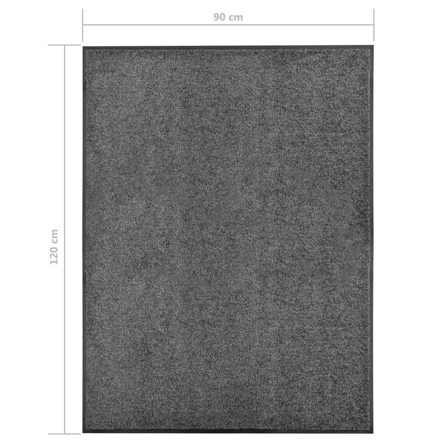 Paillasson lavable Anthracite 90x120 cm - 6