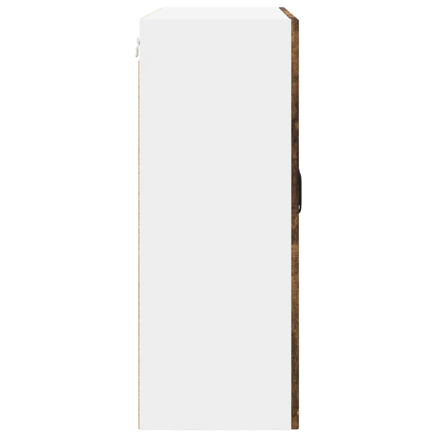 Cabinet en verre mural PORTO Chêne fumé 80 x 31 x 80 cm - 7