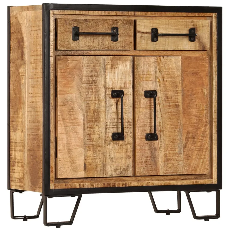 Buffet 65x30x70 cm Bois de manguier massif - 12
