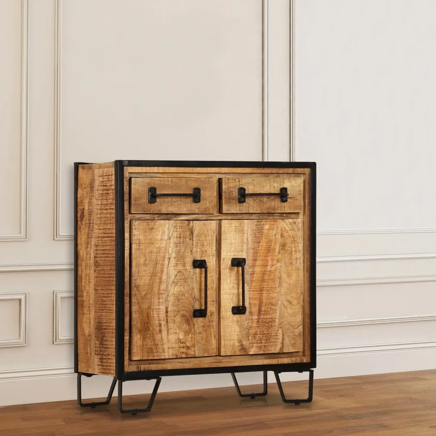 Buffet 65x30x70 cm Bois de manguier massif - 15