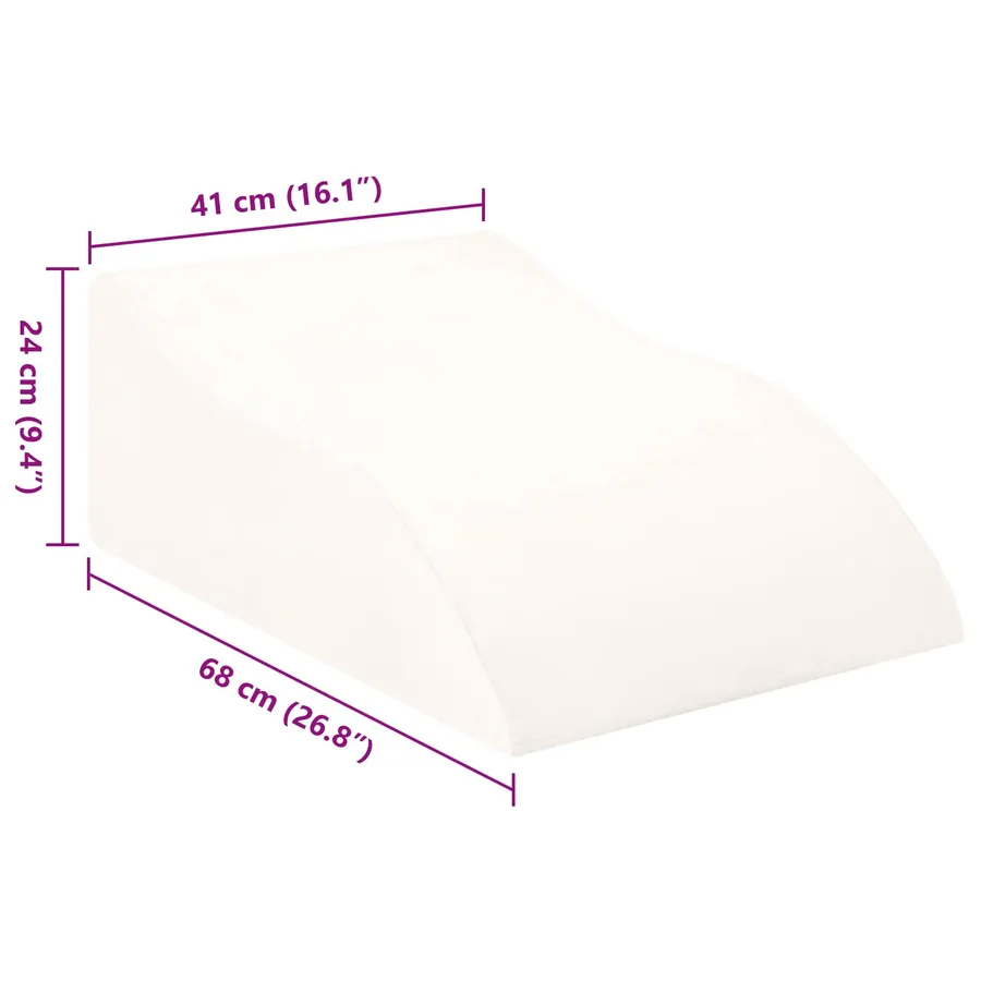 Coussin pour les jambes Blanc 68 x 41 x 24 cm Mousse PU - 9