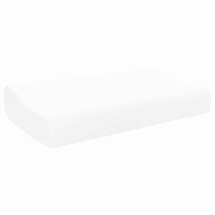 Coussin de sommeil Uni Blanc 80 x 40 x 12,5 cm - 3