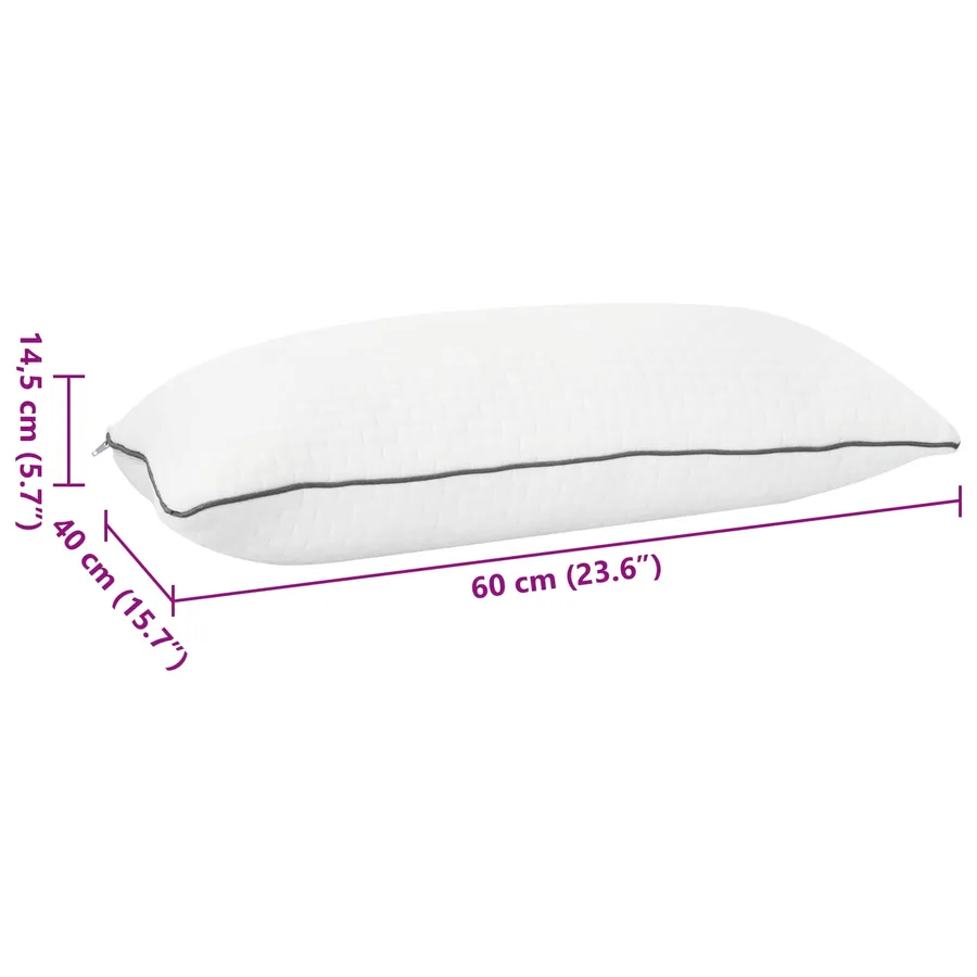 Oreiller Shread Blanc 60 x 40 x 14,5 cm - 7