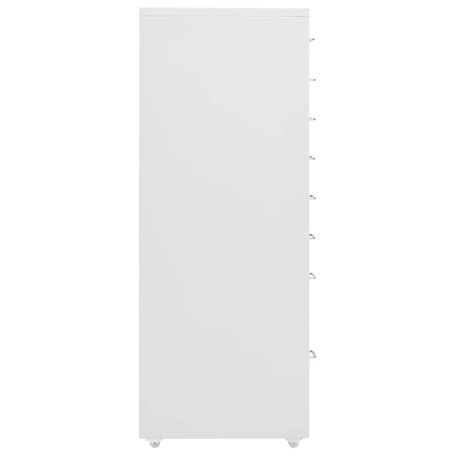 Classeur mobile Gris 28x41x109 cm Métal - 3