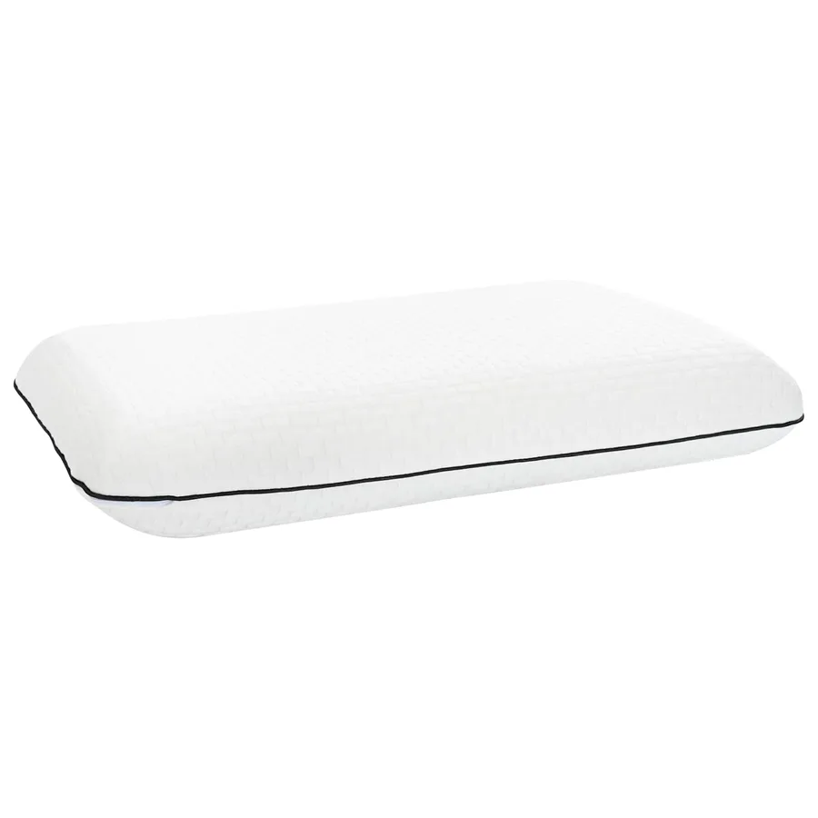 Coussin de sommeil Uni Blanc 30 x 50 x 9 cm Mousse de Gel - 2