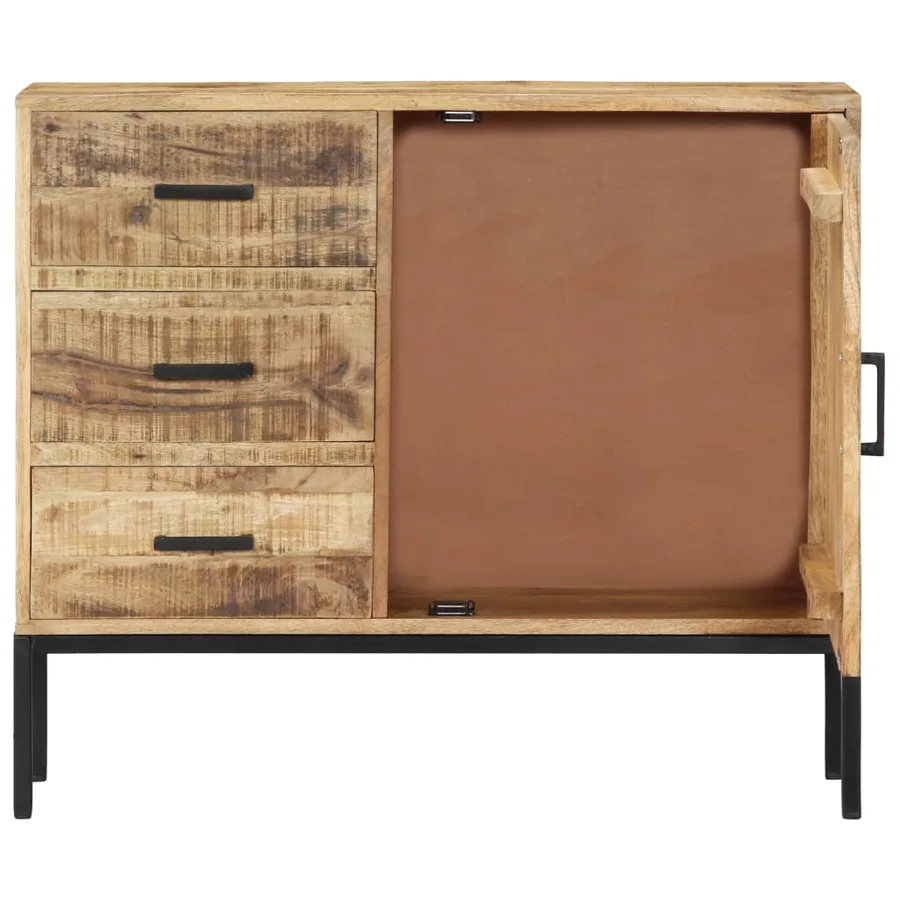 Buffet 88x30x71 cm Bois de manguier massif - 4