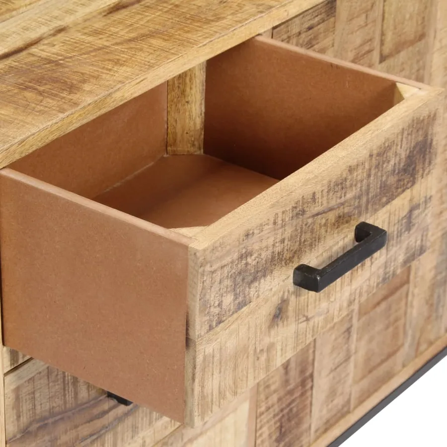 Buffet 88x30x71 cm Bois de manguier massif - 8