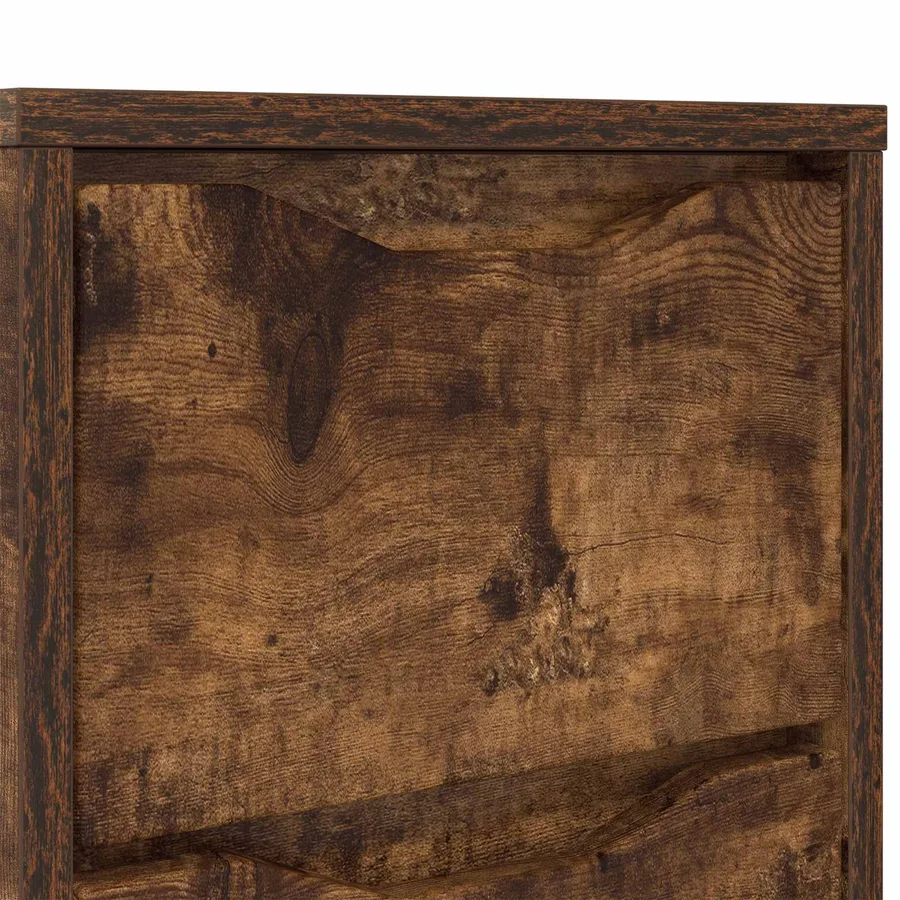 Table de chevet Chêne fumé 30,5 x 30 x 43 cm Bois d'ingénierie - 10