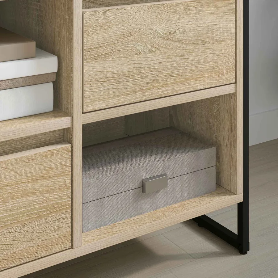 Meuble TV Sonoma 100 x 36 x 49,5 cm Bois d'ingénierie - 4