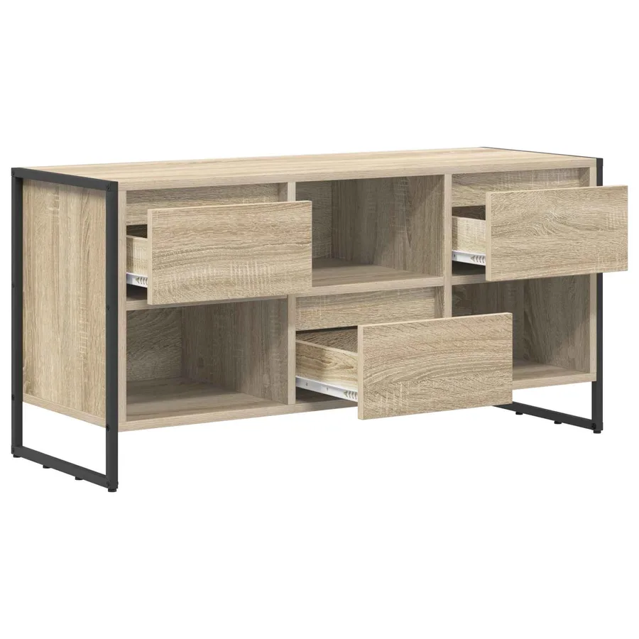Meuble TV Sonoma 100 x 36 x 49,5 cm Bois d'ingénierie - 5