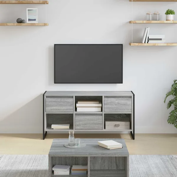 Meuble TV Gris Sonoma 100 x 36 x 49,5 cm Bois d'ingénierie