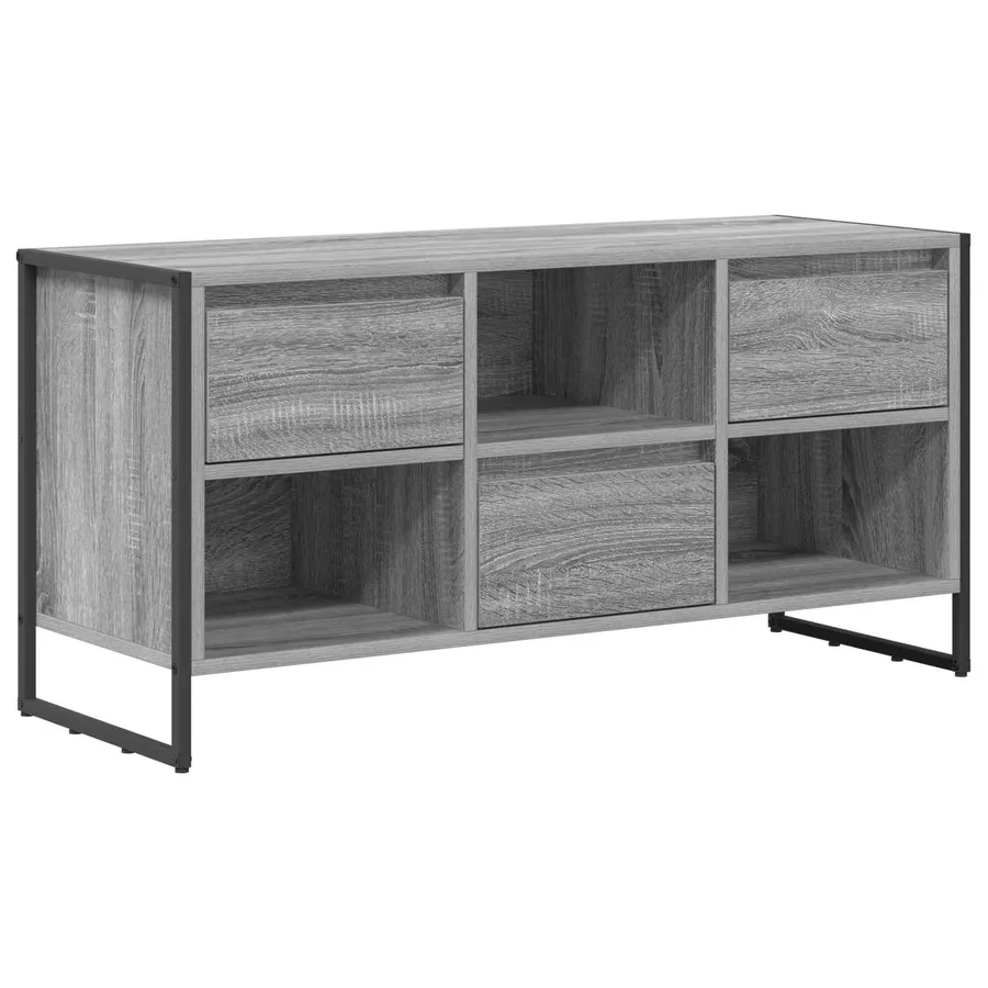 Meuble TV Gris Sonoma 100 x 36 x 49,5 cm Bois d'ingénierie - 2