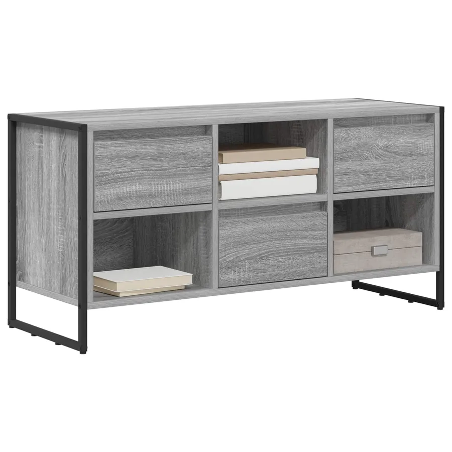Meuble TV Gris Sonoma 100 x 36 x 49,5 cm Bois d'ingénierie - 3
