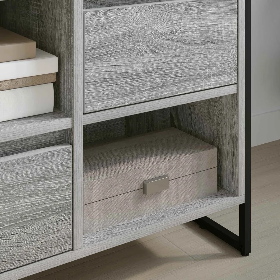 Meuble TV Gris Sonoma 100 x 36 x 49,5 cm Bois d'ingénierie - 4