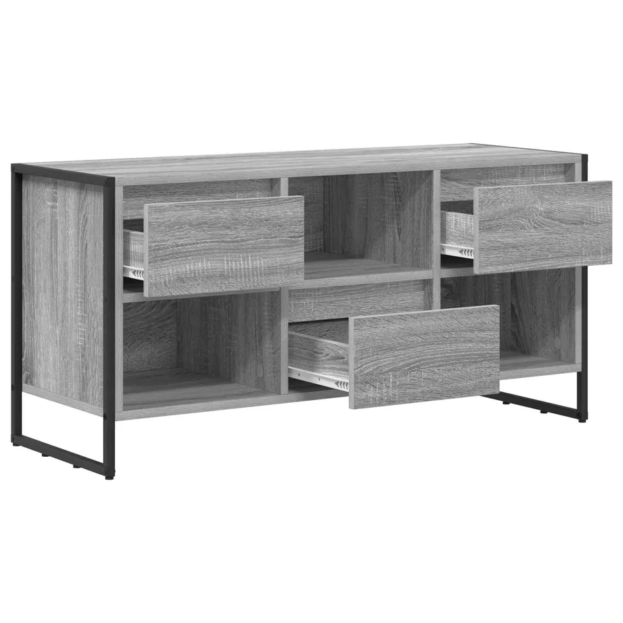 Meuble TV Gris Sonoma 100 x 36 x 49,5 cm Bois d'ingénierie - 5