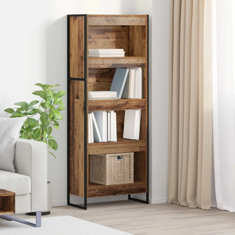 Bibliothèque Bois Ancien 60 x 30 x 155 cm Bois d'ingénierie