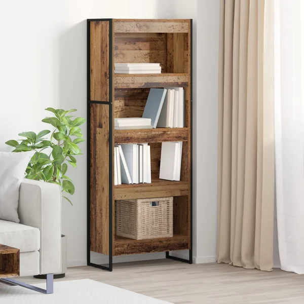 Bibliothèque Bois Ancien 60 x 30 x 155 cm Bois d'ingénierie