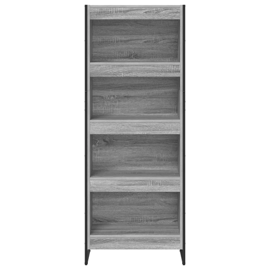 Bibliothèque Gris Sonoma 60 x 30 x 155 cm Bois d'ingénierie - 5
