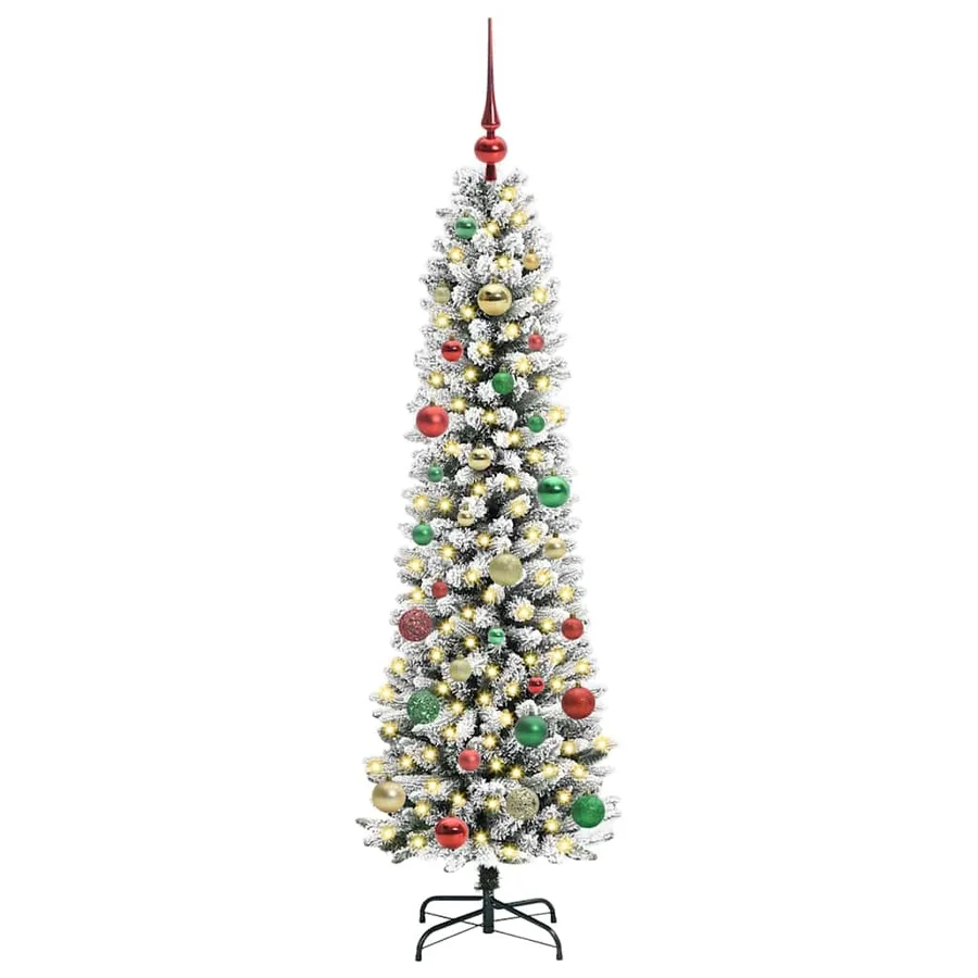 Sapin de Noël artificiel Blanc 150 cm PVC, métal et plastique - 3