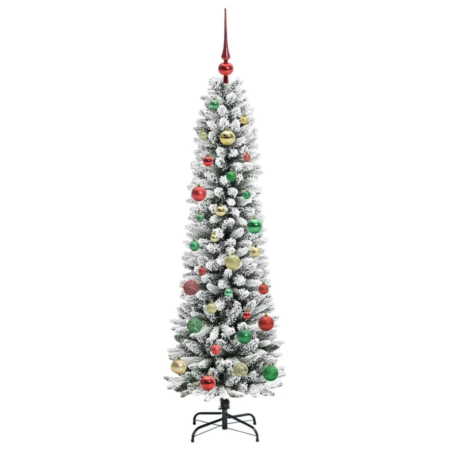 Sapin de Noël artificiel Blanc 150 cm PVC, métal et plastique - 6