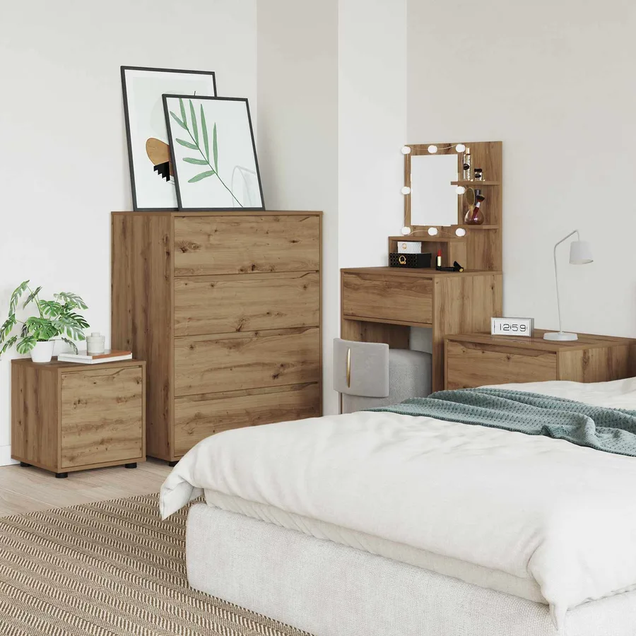 Cabinet de salle de bain 40,5 x 40 x 44 cm Bois d'ingénierie - 4
