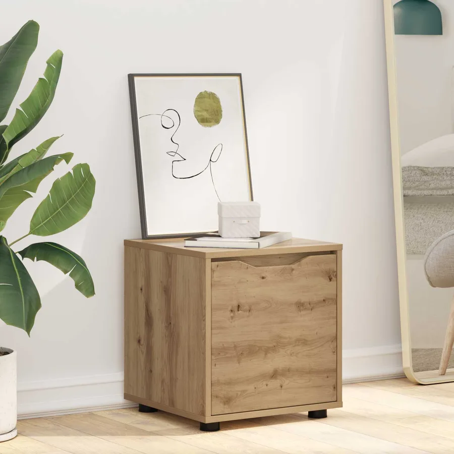 Cabinet de salle de bain 40,5 x 40 x 44 cm Bois d'ingénierie - 6