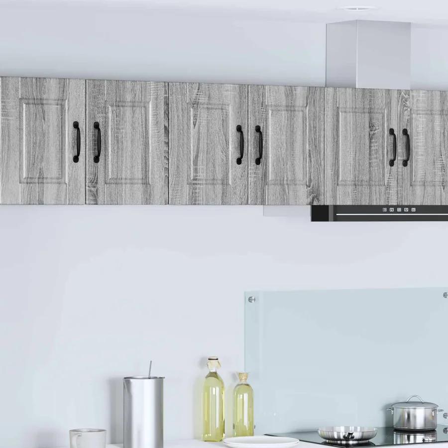 Meuble mural PORTO Gris Sonoma 60 x 31 x 40 cm