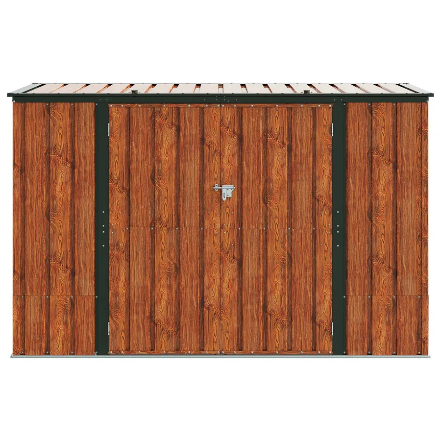 Boîte de Rangement de Jardin Marron 214 x 82 x 132 cm Acier - 7