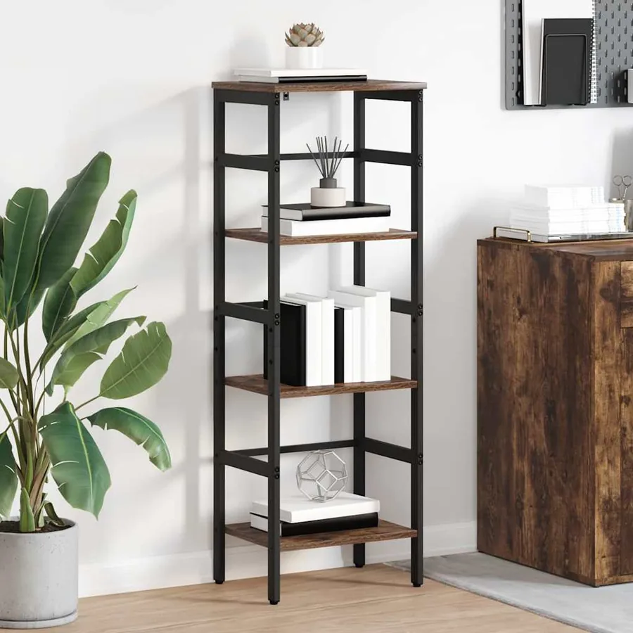 Étagère Chêne fumé 40 x 29,5 x 115 cm Bois d'ingénierie