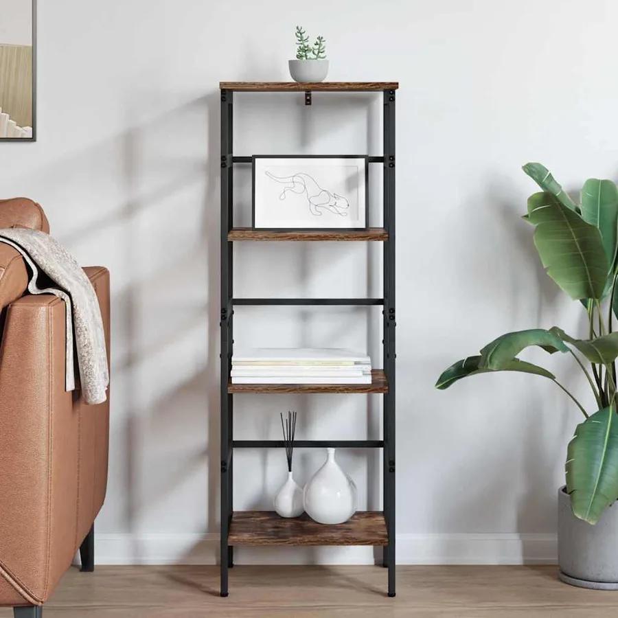 Étagère Chêne fumé 40 x 29,5 x 115 cm Bois d'ingénierie - 4