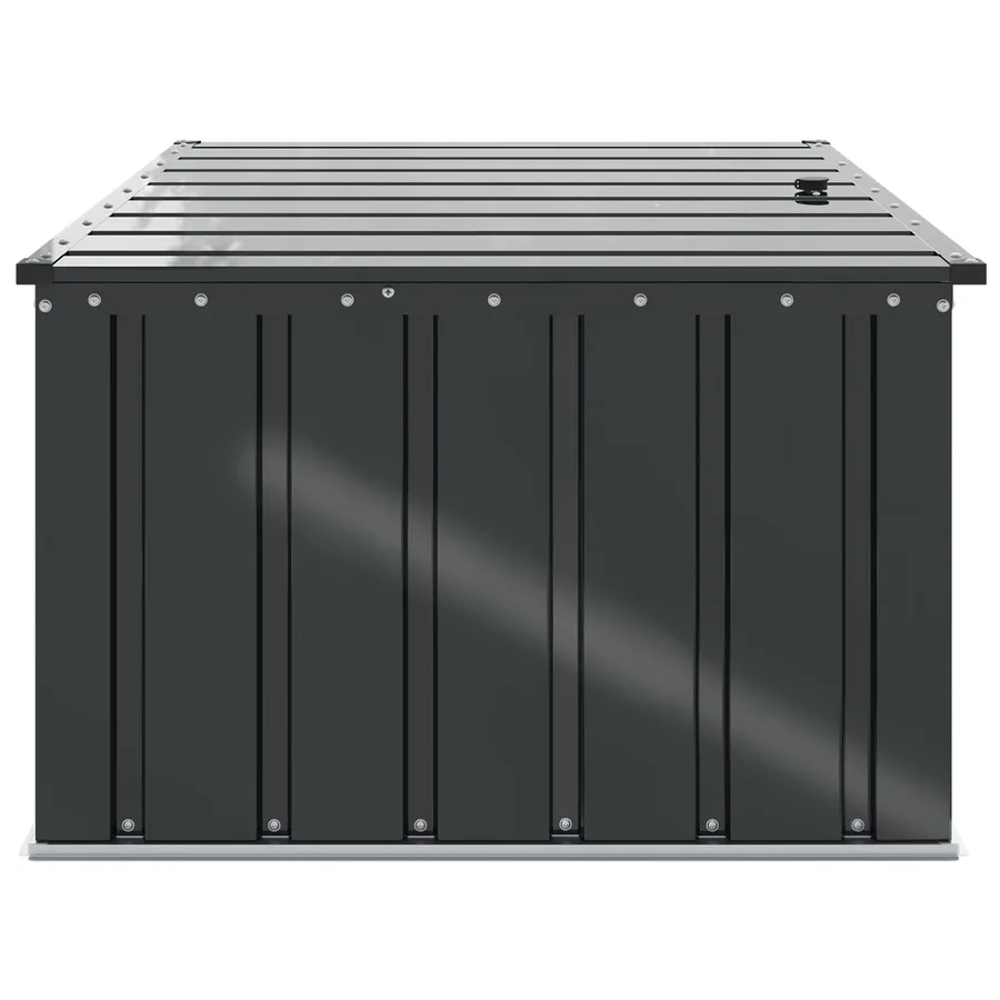 Boîte de Rangement de Jardin Noir 101 x 82 x 50 cm Acier - 7