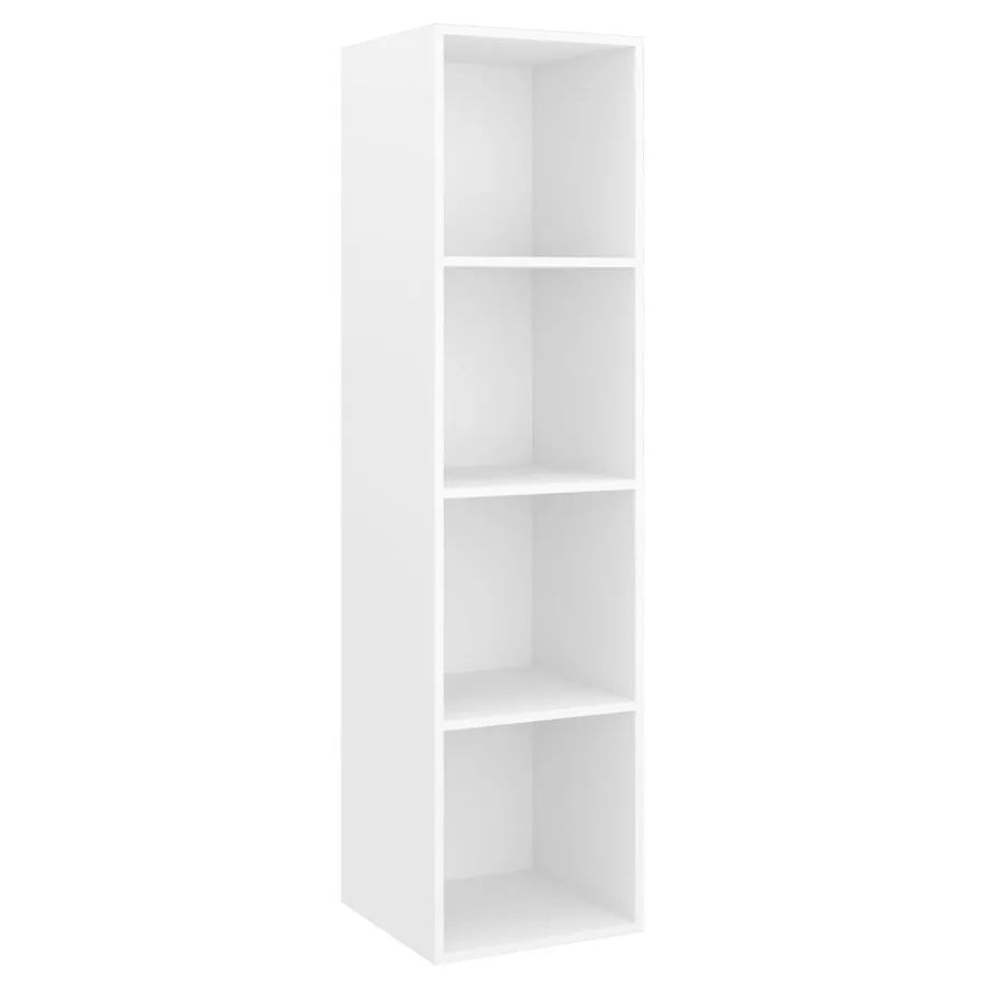 Meubles TV muraux 2 pcs Blanc Bois d'ingénierie - 4