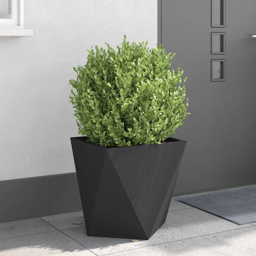 Jardinière Noir 50 x 50 x 50 cm Acier - 4