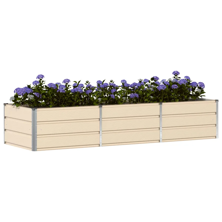 Jardinière Ivoire 240 x 80 x 45 cm Acier - 3
