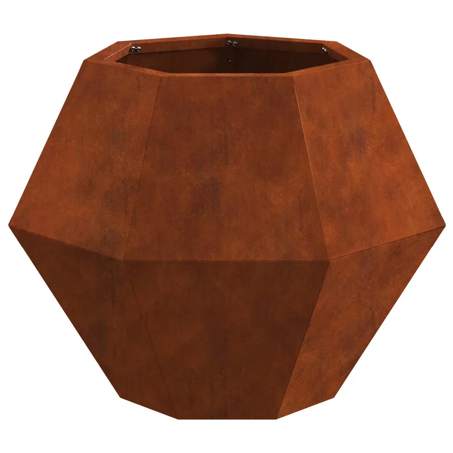 Jardinière Rouillé 50 x 50 x 40 cm Acier patiné - 6