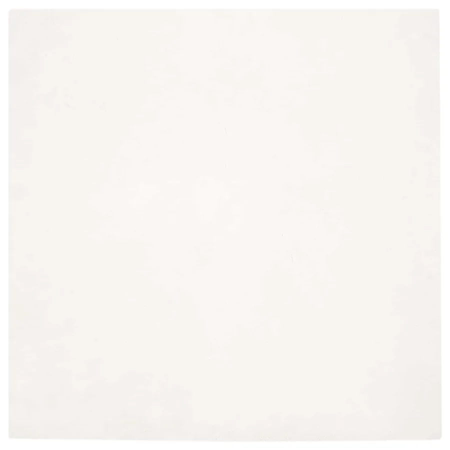Tapis antidérapant en fausse de lapin OLITE Crème 200 x 200 cm - 2
