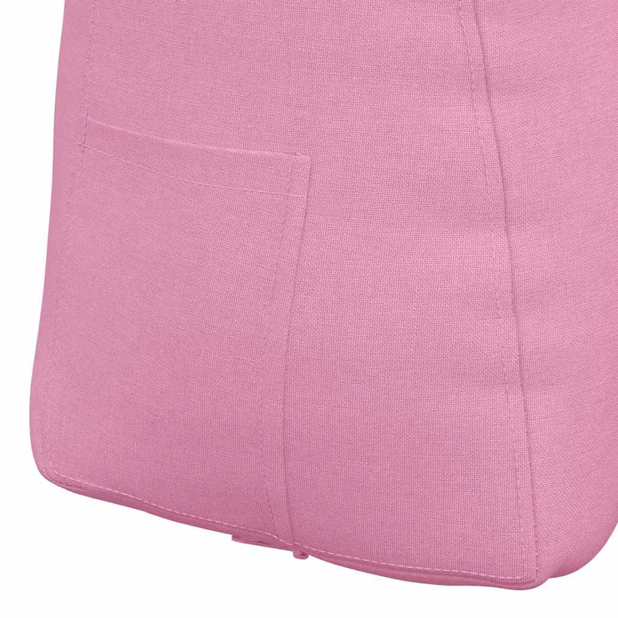 Coussin de Dos Rose 80 x 24 x 50 cm tissu - 9