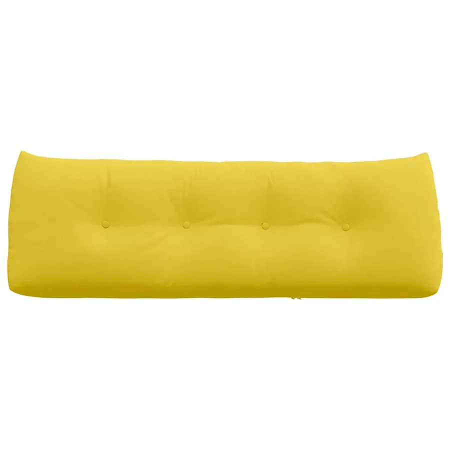 Coussin de Dos Jaune clair 140 x 24 x 50 cm tissu - 6