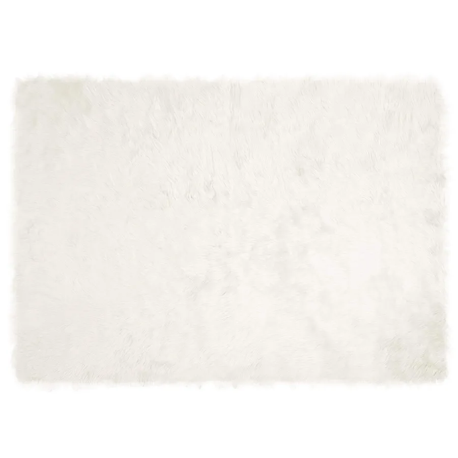 Tapis en fausse TAFALLA Blanc 240 x 340 cm Polyester - 2