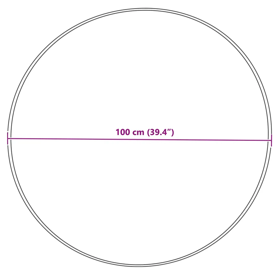 Tapis en fausse TAFALLA Crème Ø 100 cm Polyester - 10