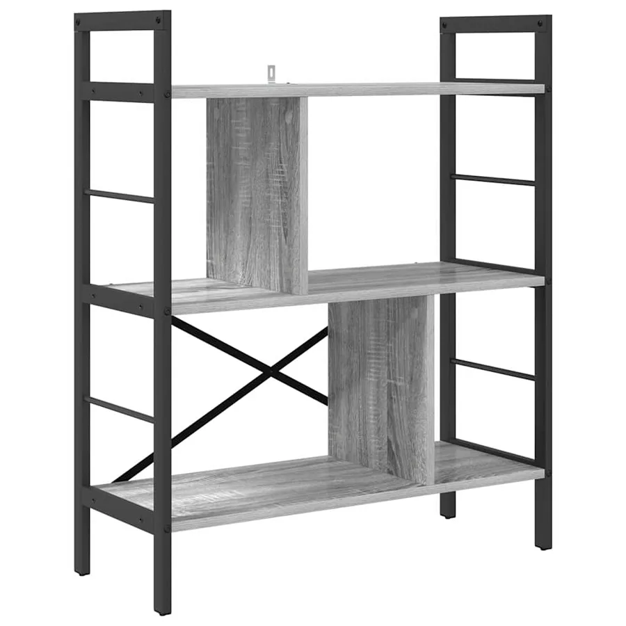 Étagère Gris Sonoma 75 x 30 x 91 cm Bois d'ingénierie - 2