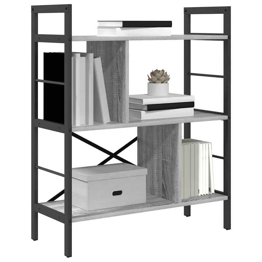 Étagère Gris Sonoma 75 x 30 x 91 cm Bois d'ingénierie - 3