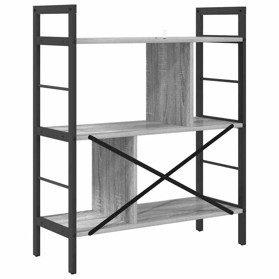 Étagère Gris Sonoma 75 x 30 x 91 cm Bois d'ingénierie - 7