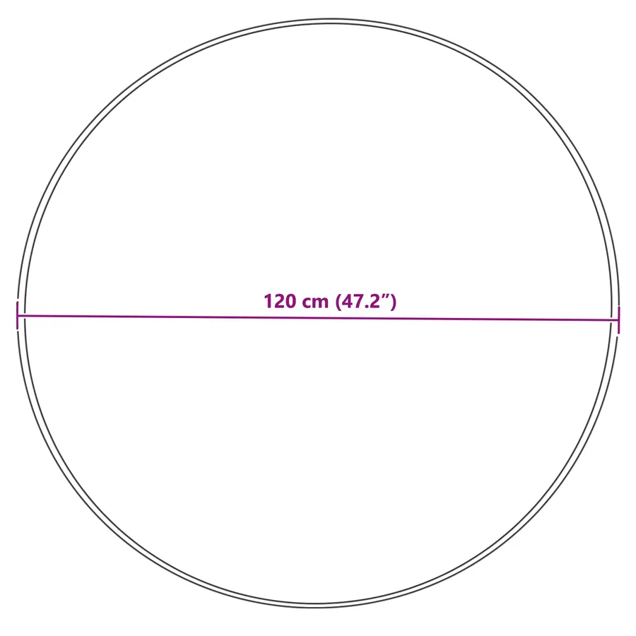 Tapis en fausse TAFALLA Gris Ø 120 cm Polyester - 8