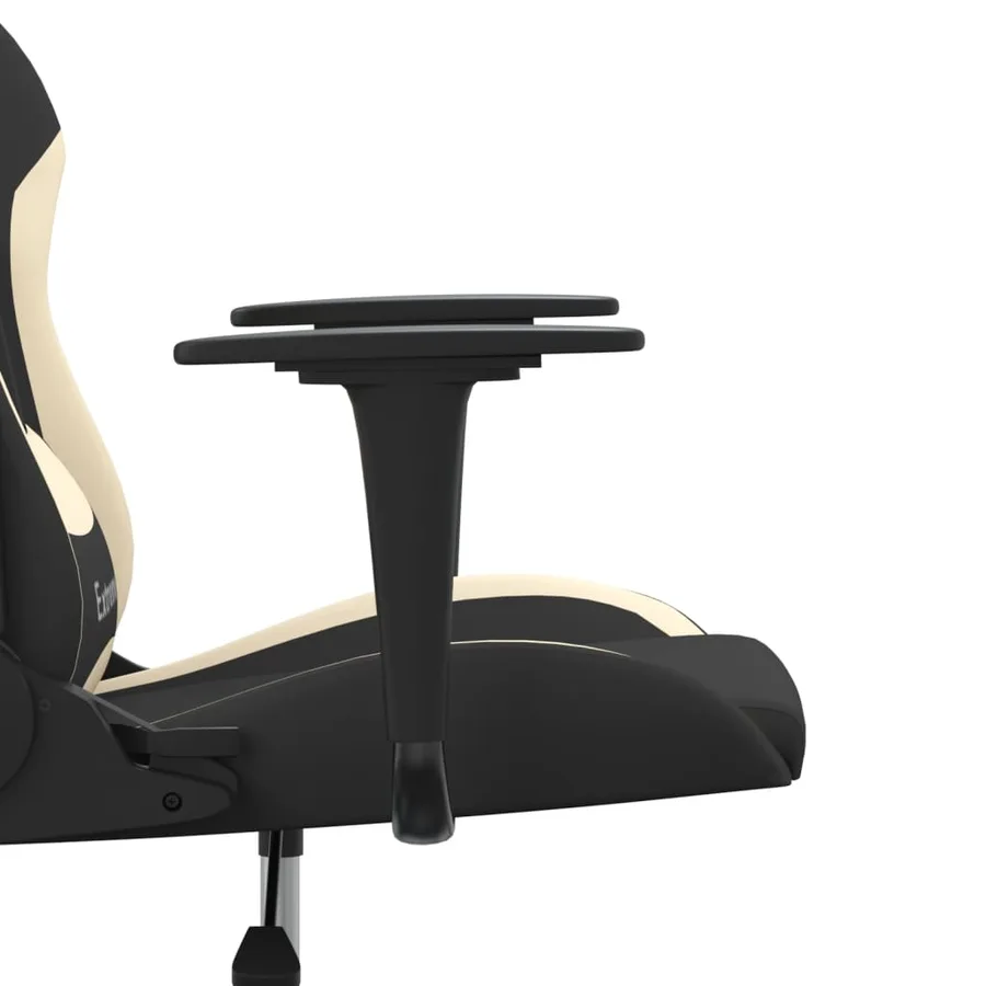 Chaise de jeu Noir et crème Tissu - 10